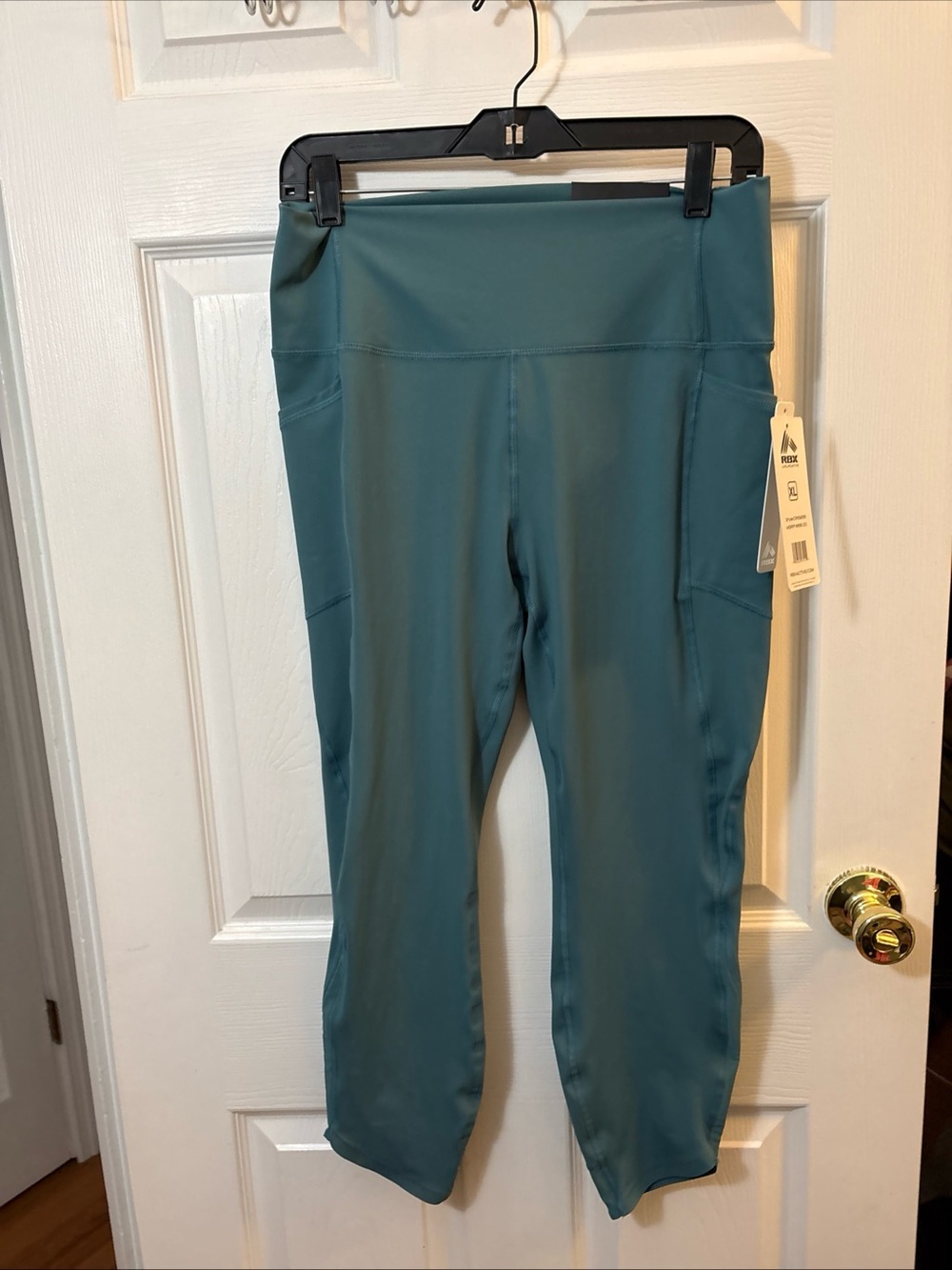 RBX Teal Capri Leggings with Side Pockets